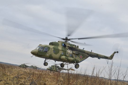 Rusijoje sudužo karinis sraigtasparnis