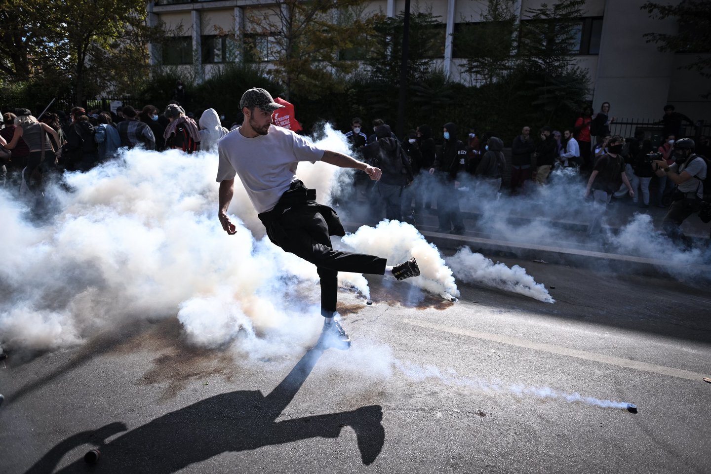 Protestai Prancūzijos mokyklose.<br>EPA/ELTA nuotr.