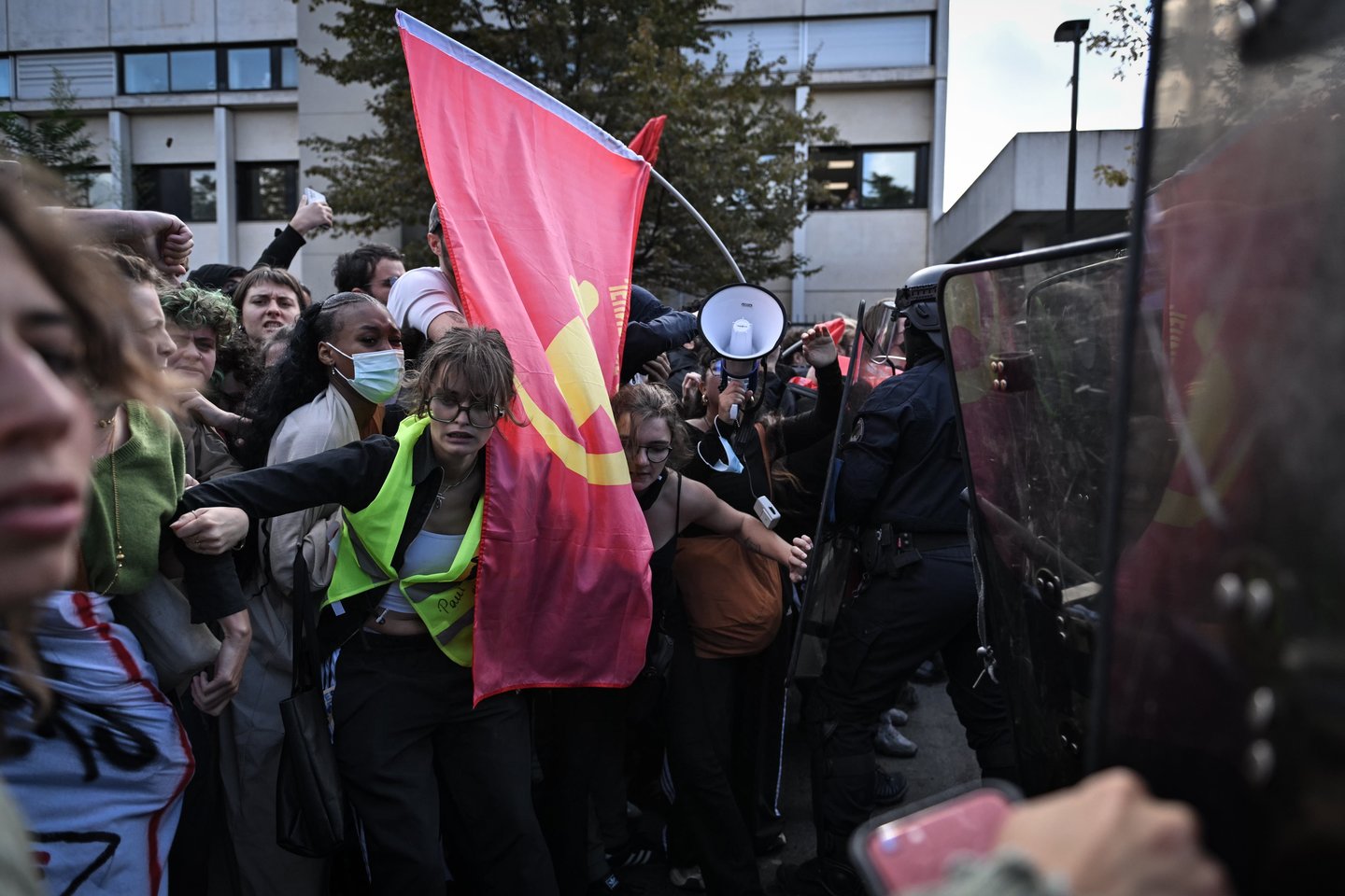 Protestai Prancūzijos mokyklose.<br>EPA/ELTA nuotr.