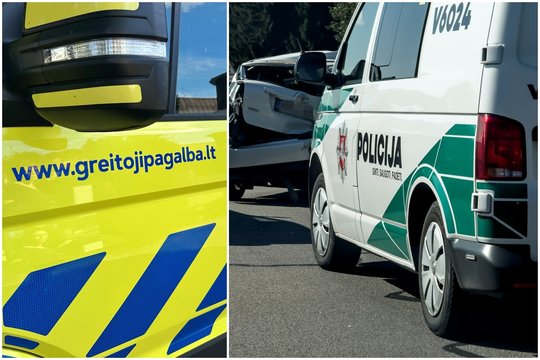 Per avariją autostradoje prie Kauno nukentėjo du žmonės, buvo susidariusi spūstis