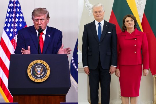 Susitikime su D. Trumpu – netikėta detalė: akį traukė D. Nausėdienės įvaizdis