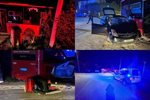 Po autobuso ir „Toyota“ avarijos Vilniuje – nauji faktai: vairuotoja buvo girta