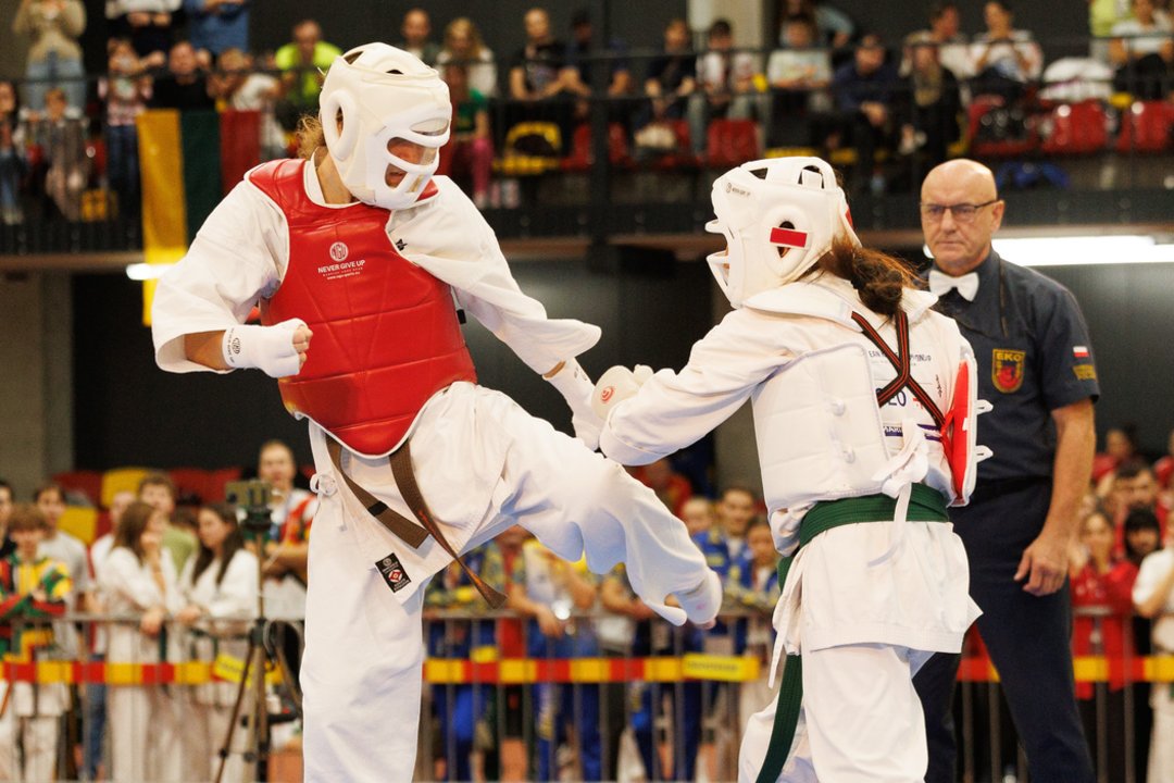 Europos kiokušin karatė čempionato kumite kovose jauniesiems kovotojams sužibo tik vienas auksas