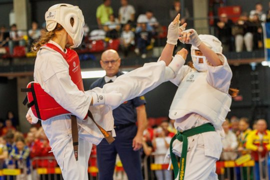 Europos kiokušin karatė čempionato kumite kovose jauniesiems kovotojams sužibo tik vienas auksas