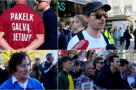 Išgirskite protesto prieš migraciją dalyvių nuomones: „Aš visus metus su tuo susidūriau“