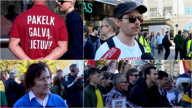Išgirskite protesto prieš migraciją dalyvių nuomones: „Aš visus metus su tuo susidūriau“