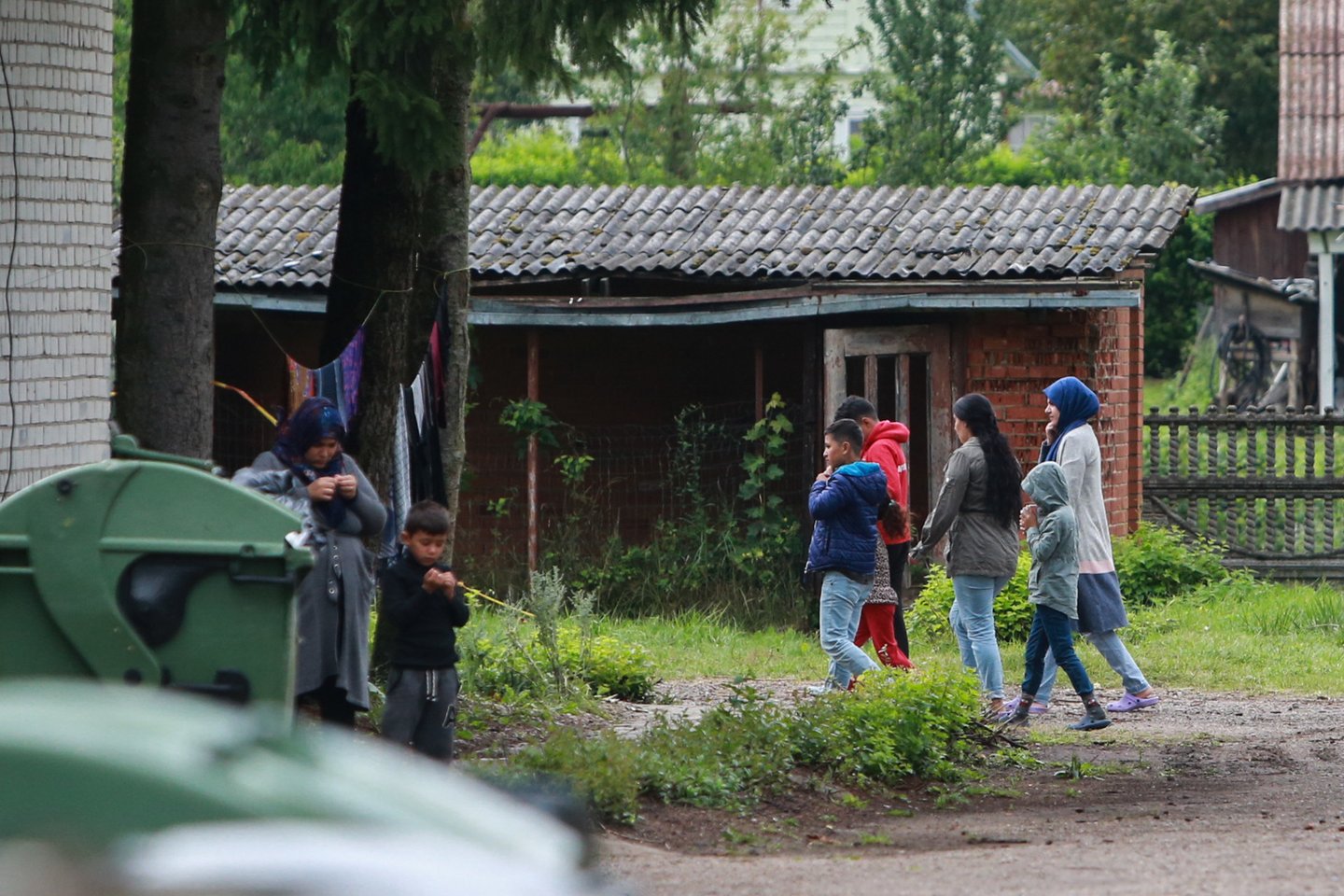 Pabėgėliai, imigrantai iš Baltarusijos<br>G.Bitvinsko nuotr.