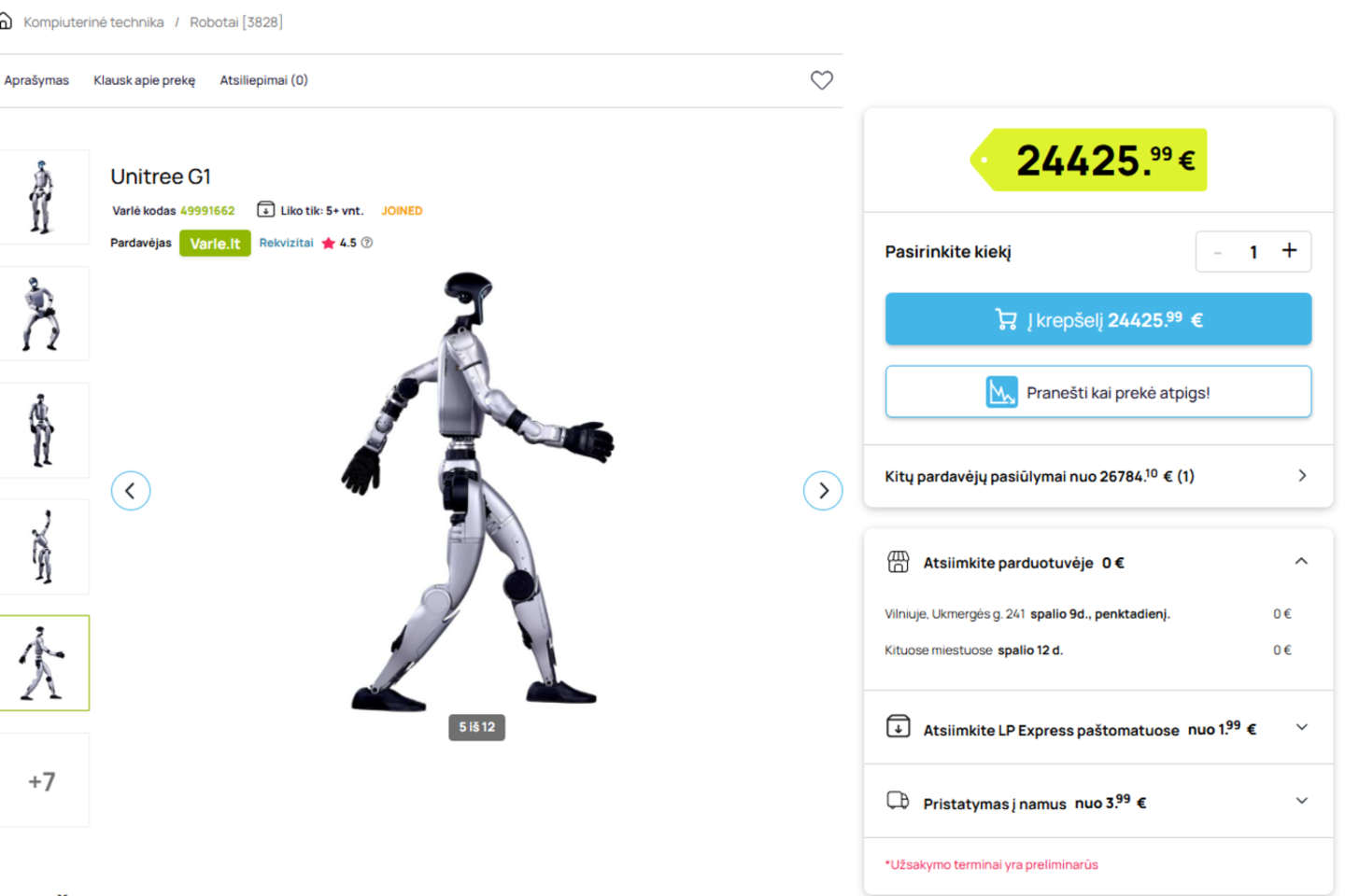 Prekybos centro internete „Varle.lt“ komanda dalyvavo parodoje ir parsivežė naujienų – pradeda robotų prekybą.