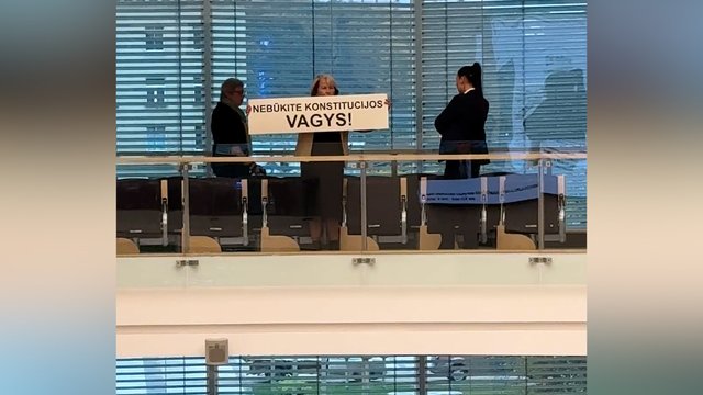 Seime – pasipriešinimas branduolinio ginklo dislokavimui Lietuvoje: užfiksavo, kas vyko