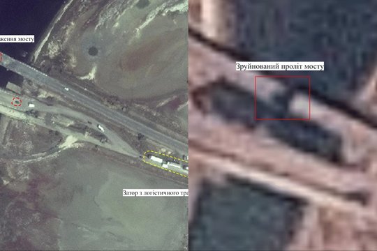 Karas Ukrainoje. Netoli Sočio – milžiniškas gaisras: aukštyn kyla juodas dūmų stulpas