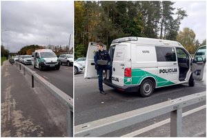 Reto girtumo beteisis vairuotojas Vilniaus pakraštyje sukėlė avariją