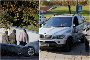 Naktinė pasieniečių operacija Vilniuje: aidėjo šūviai, apdaužytas pareigūnų automobilis