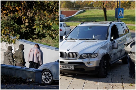 Naktinė pasieniečių operacija Vilniuje: aidėjo šūviai, apdaužytas pareigūnų automobilis