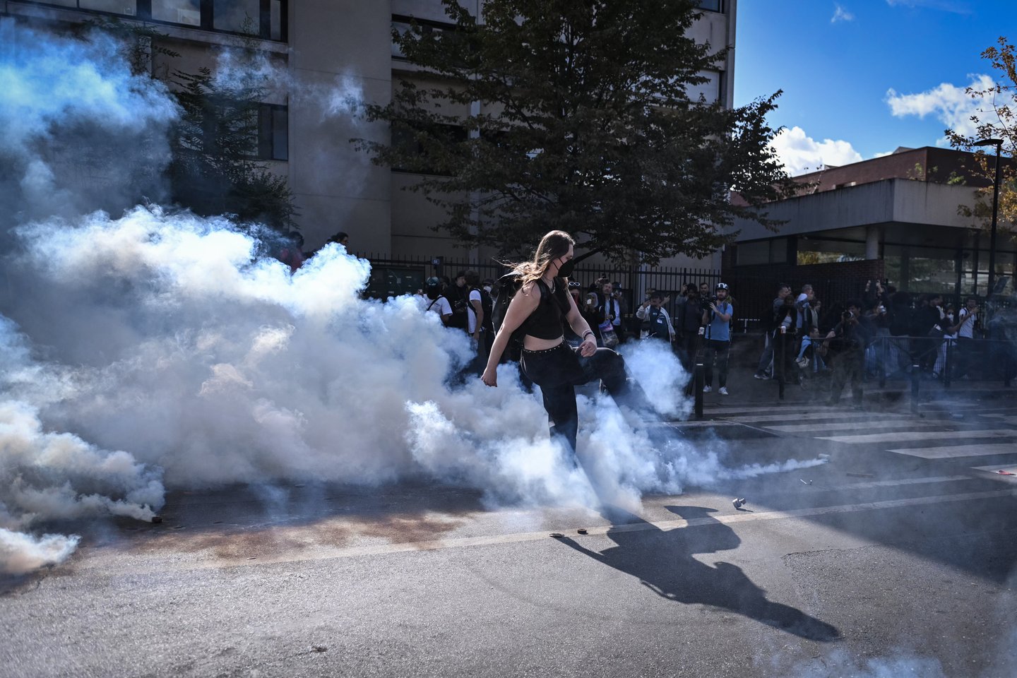 Protestai Prancūzijos mokyklose.<br>EPA/ELTA nuotr.