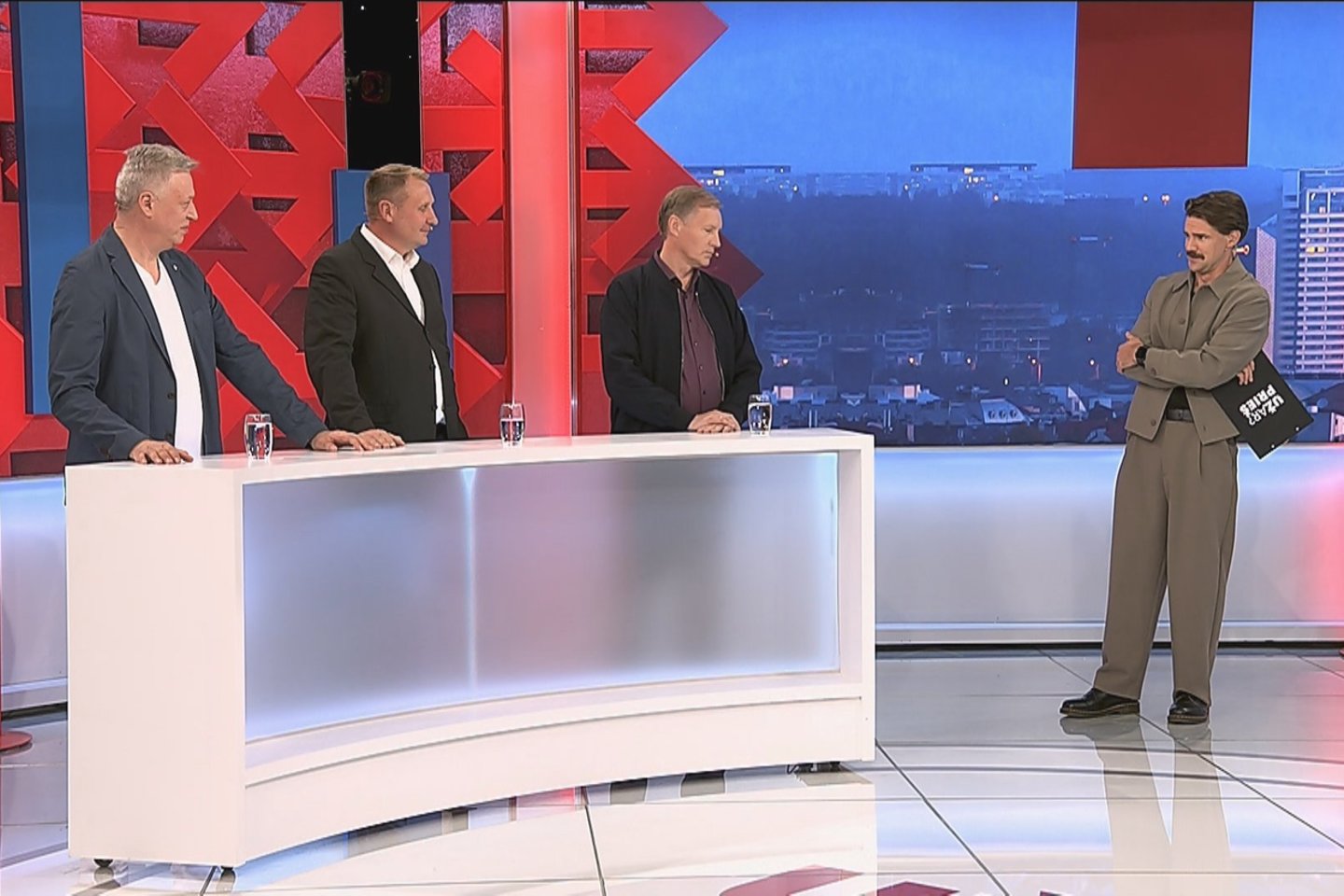 Laidos filmavimo akimirka.<br> LNK nuotr.