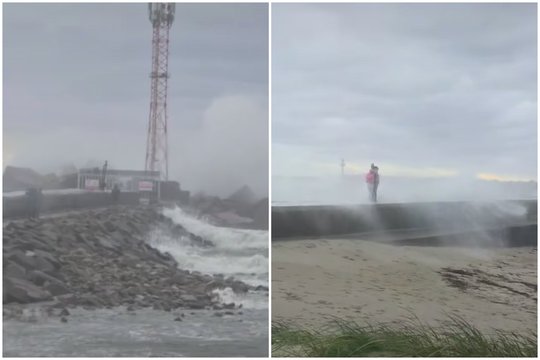 Skelbia, kur vėjas siautėjo smarkiausiai: virto medžiai, kai kur sutriko elektros tiekimas