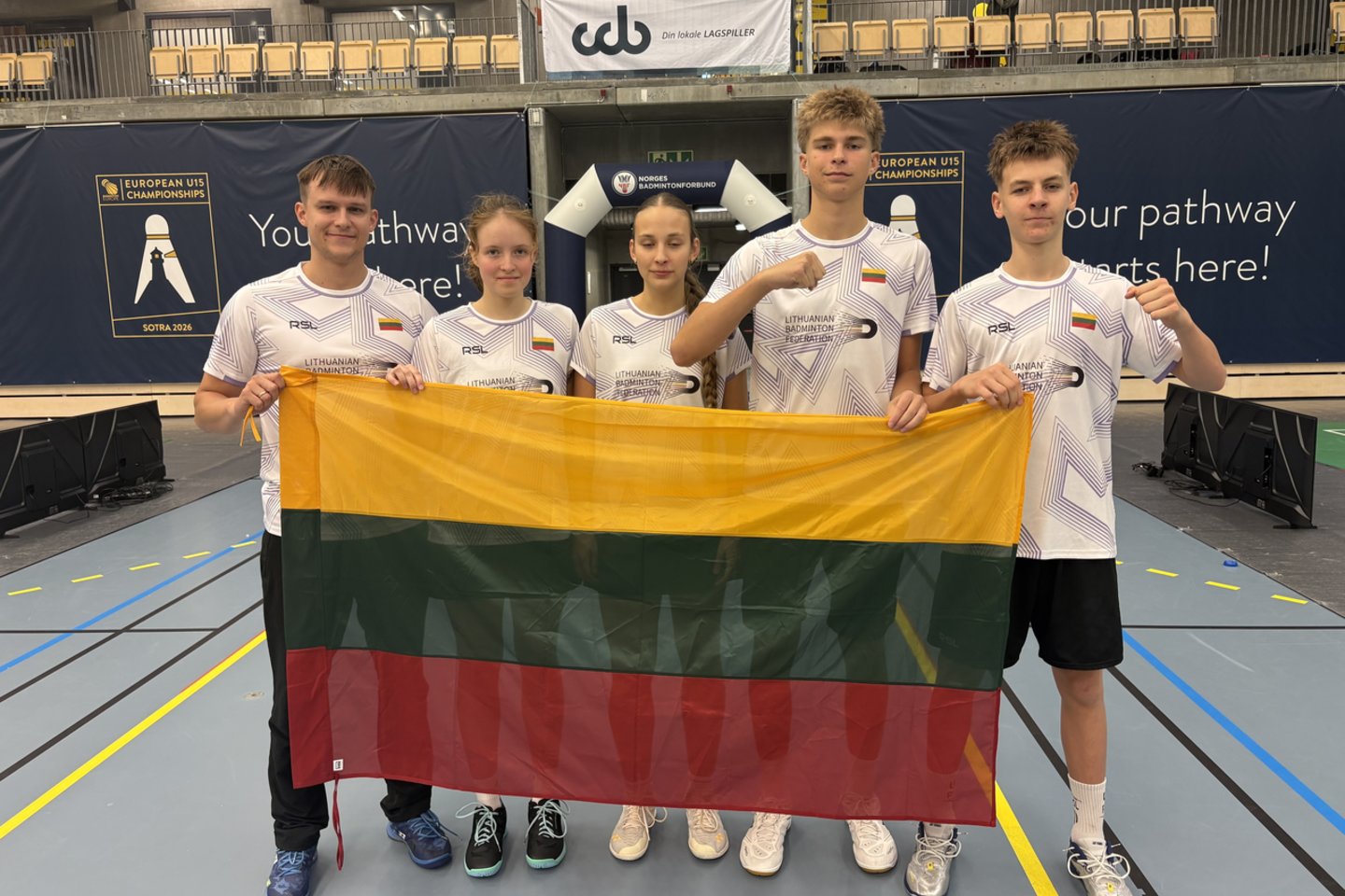 Lietuvos jaunučių badmintono rinktinė<br> Lietuvos badmintono federacijos nuotr.