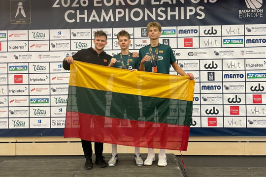 Europos jaunučių čempionate – istorinis Lietuvos atstovų pasiekimas