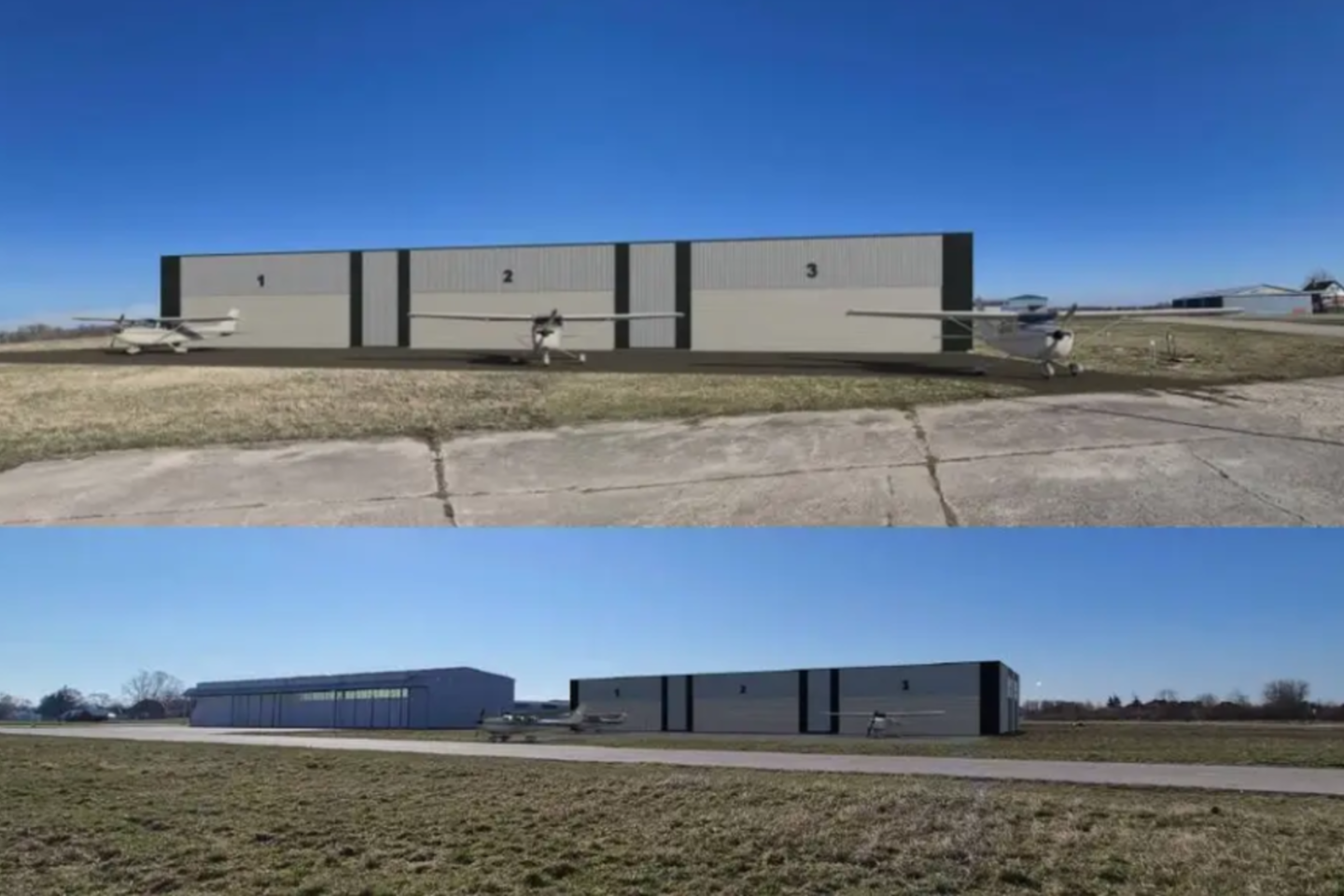 Tokia angarai turėtų iškilti aerodrome.