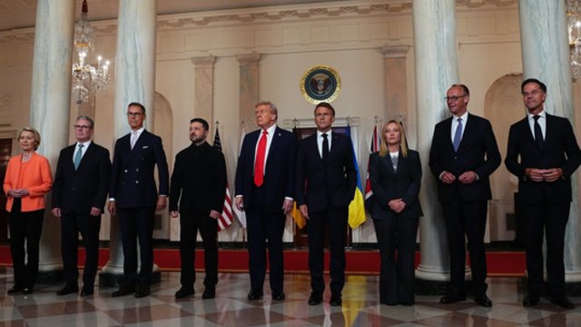D. Trumpui raginant pašalinti V. Zelenskį iš pareigų – Europos palaikymas