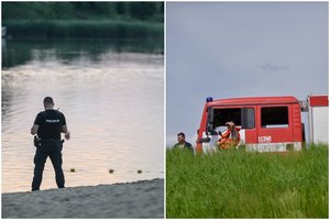 Mįslinga žemsiurbės darbuotojo mirtis: per audrą nuskendo upėje