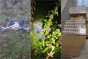 Baltarusijos pasienyje VSAT pareigūnai nukenksmino dvi kontrabandininkų skraidykles, gabenusias nelegalius rūkalus