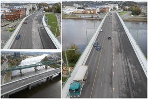 Vairuotojai galės atsikvėpti: pagaliau baigiamas remontuoti svarbus tiltas Kaune