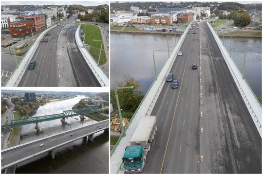 Vairuotojai galės atsikvėpti: pagaliau baigiamas remontuoti svarbus tiltas Kaune 