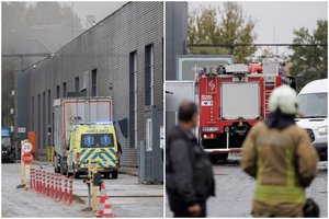 Vilniuje degė gamykla: į įvykio vietą skubėjo gausios ugniagesių pajėgos
