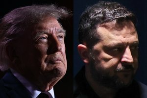 „Politico“: D. Trumpas spaudžia V. Zelenskį – Kyjivui tenka rinktis tarp dviejų blogybių