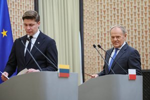 M. Sinkevičius po susitikimo su D. Tusku: Lietuvos ir Lenkijos partnerystė išlieka tvirta