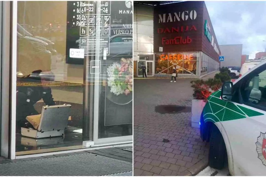 Klaipėdos „Akropolyje“ – kruvinas incidentas: kraujas ant sienų, dirbo kriminalistai