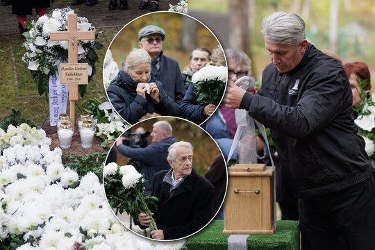 Henrikas Vaitiekūnas išlydėtas į paskutinę kelionę: prie kapo – baltų žiedų jūra ir jautrus atsisveikinimas