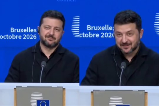 Po klausimo apie D. Trumpą – iškalbinga V. Zelenskio reakcija