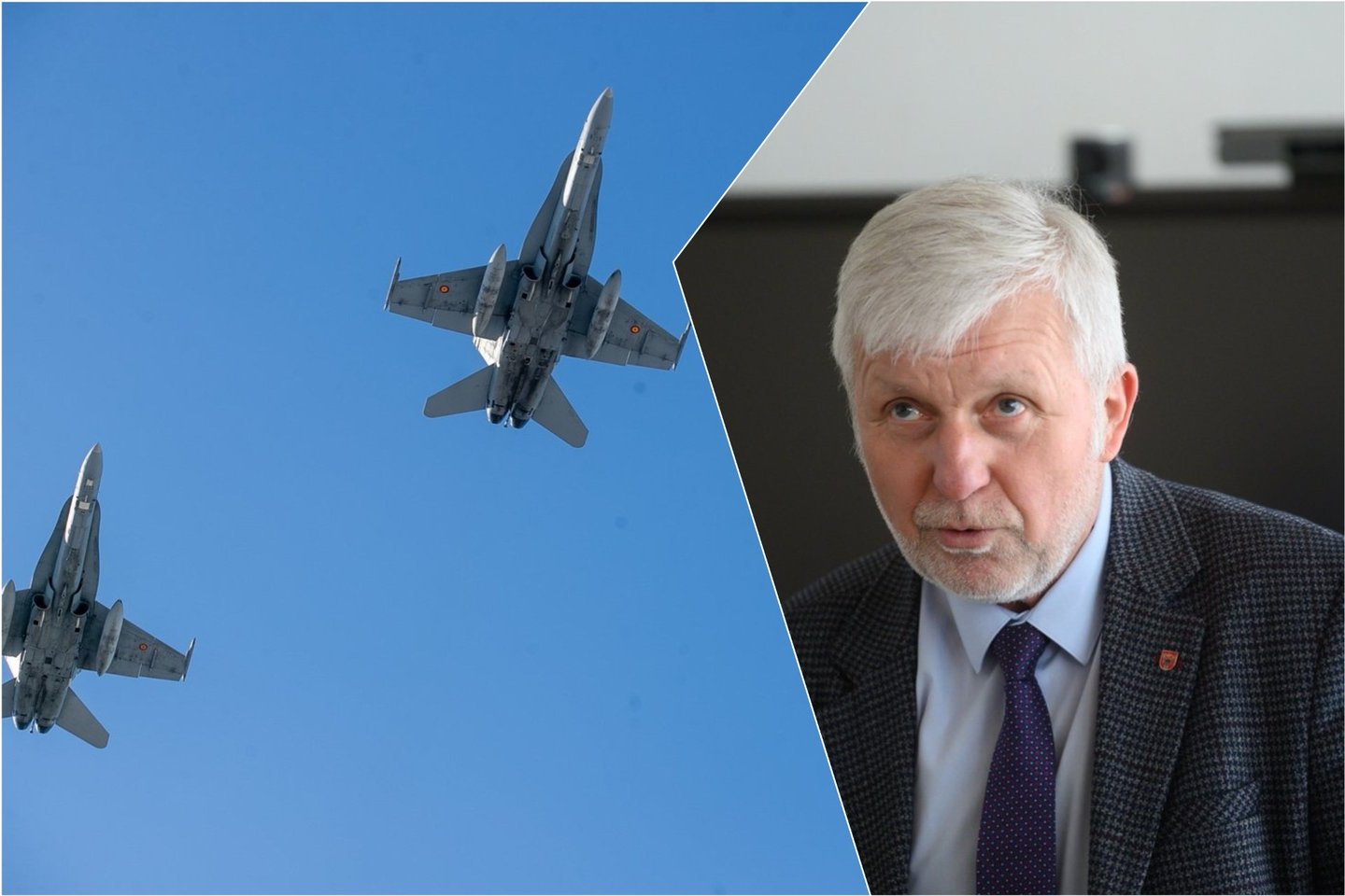 G. Gegužinskas sakė, kad sekmadienio rytą naikintuvai „siuvo rimtai“.