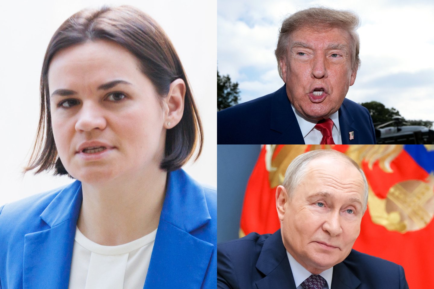 S. Cichanouskaja, D. Trumpas, V. Putinas.