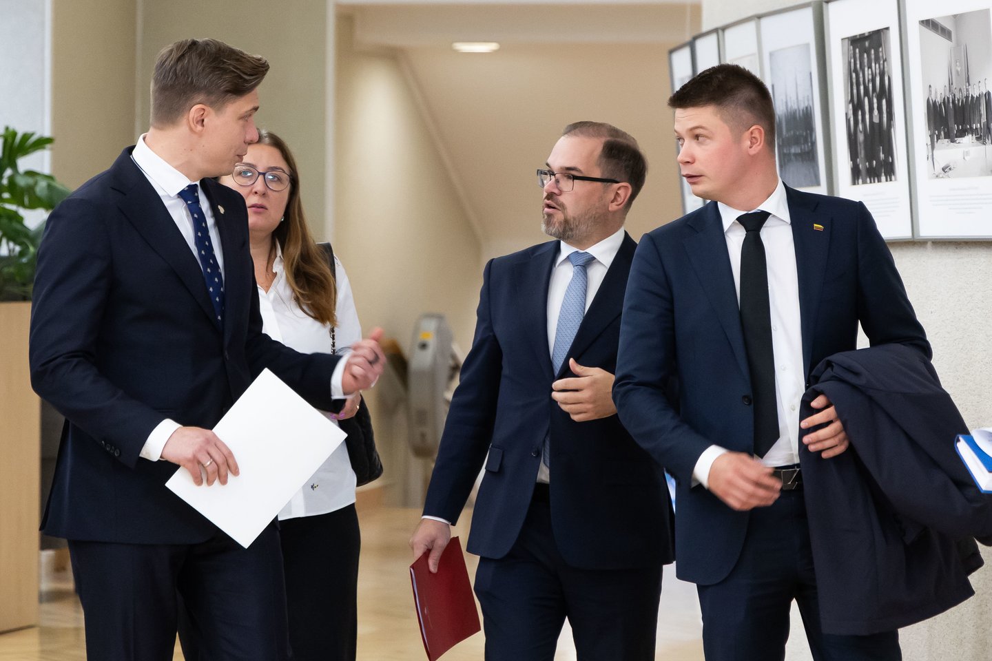 Mindaugas Sinkevičius, Robertas Kaunas, Martynas Katelynas.<br>D. Labučio/ELTA nuotr.