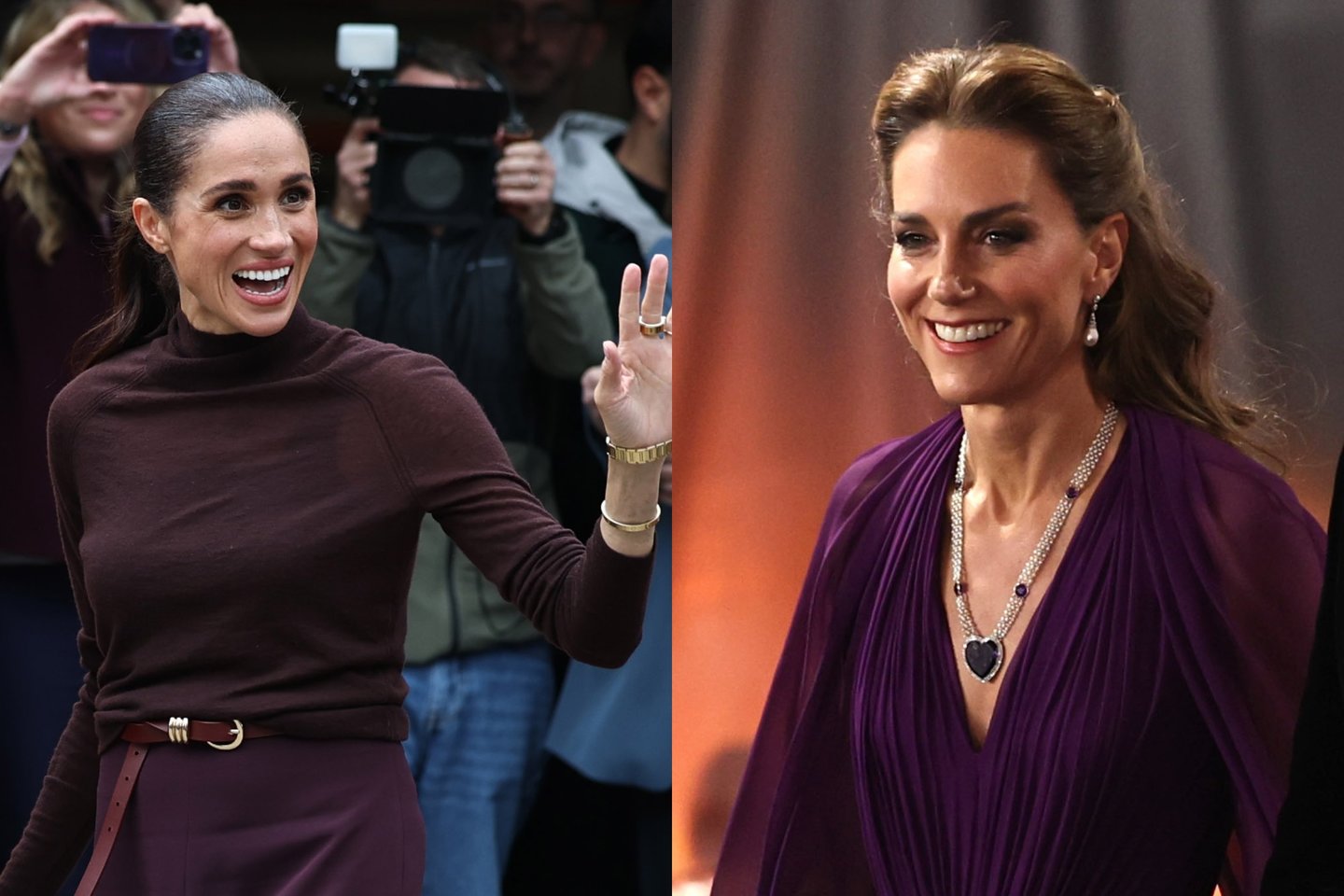 Meghan Markle ir Catherine Middleton.