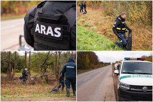 Išskirtiniai kadrai iš drono kritimo vietos: kas dabar vyksta Pasvalio rajone