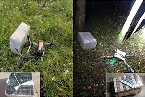 Baltarusijos pasienyje į žemę tėškėsi dar du kontrabandininkų dronai su cigaretėmis