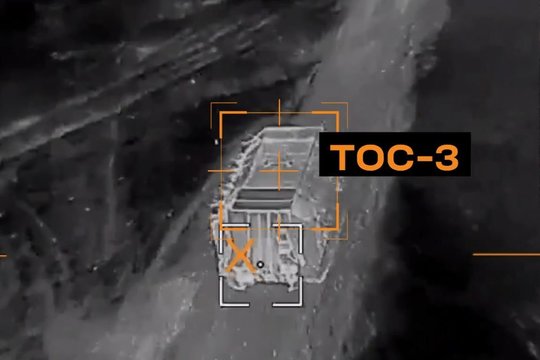 Ukrainos dronas pirmą kartą smogė į naujausią Rusijos sunkųjį liepsnosvaidį