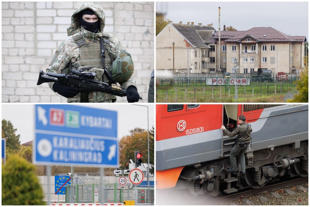 Kybartų pasienio uždanga.<br> Lrytas koliažas.