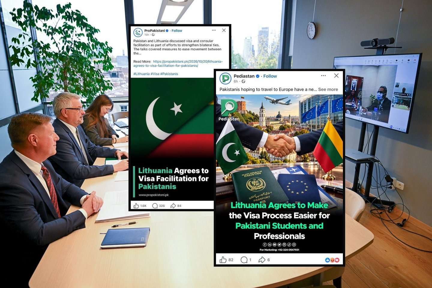Pakistano žiniasklaidoje ir socialiniuose tinkluose ėmė plisti žinia apie Lietuvos planus palengvinti vizų išdavimą pakistaniečiams.