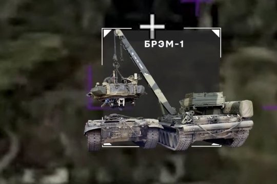 Ukrainiečių dronas sunaikino retą ir vertingą Rusijos karo mašiną