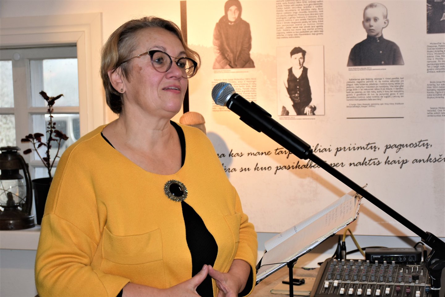 V.Krėvės-Mickevičiaus memorialinio muziejaus muziejininkė L.Raugevičienė.<br>I.Videikaitės nuotr.