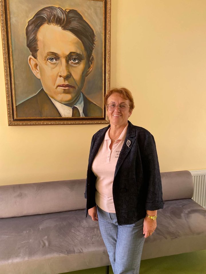 V.Krėvės-Mickevičiaus memorialinio muziejaus muziejininkė L.Raugevičienė.<br> Muziejaus archyvo nuotr.