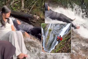 Turistai net nenujautė, kad filmuoja draugės žūtį: Indonezijoje krioklys pražudė jauną merginą
