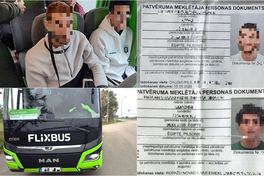 Dviejų egiptiečių kelionė iš Latvijos į Vokietiją baigėsi Pasvalio rajone