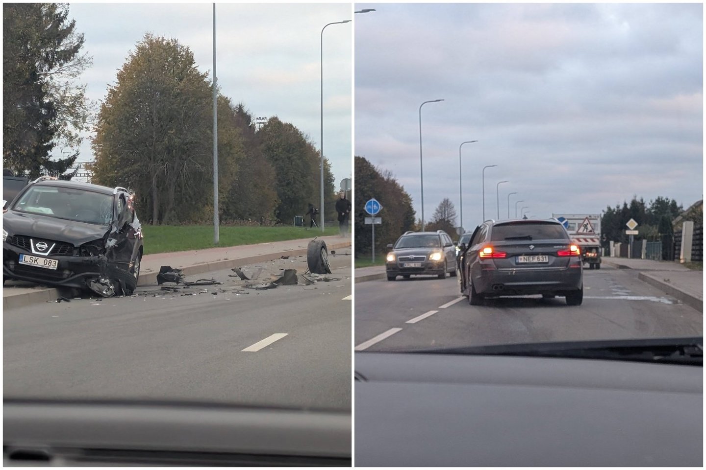 Įvykio vietoje.