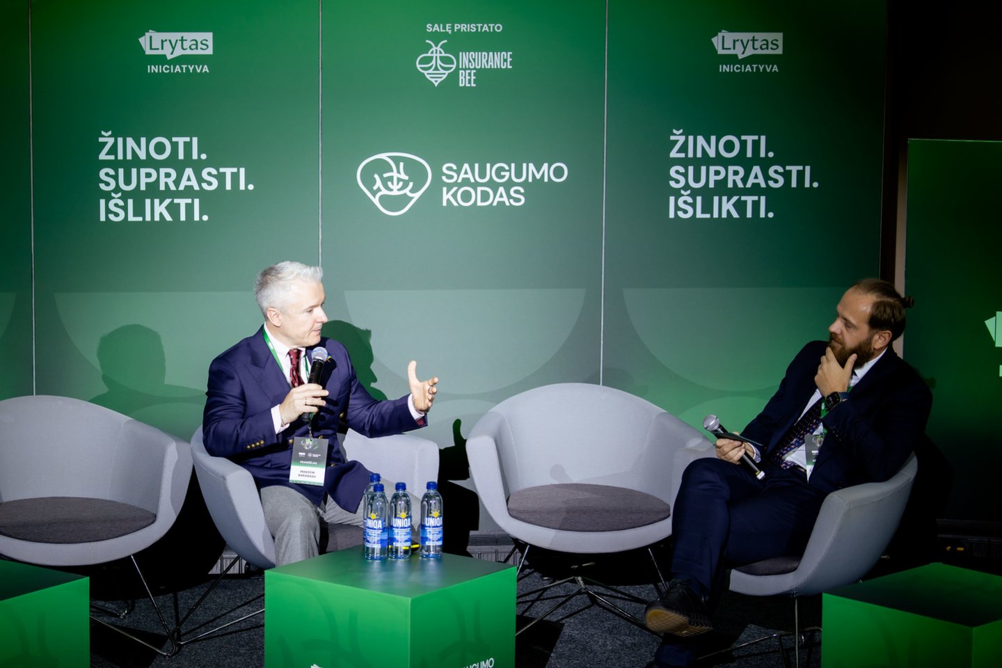 Maksymas Barabashas, buvęs „Philip Morris Ukraine“ vadovas ir Doc. dr. Kęstutis Kilinskas.<br> V.Skaraičio nuotr.